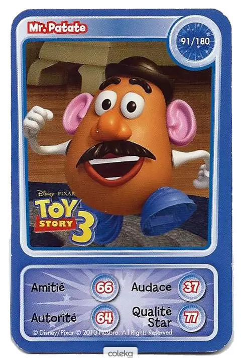 Cartes Disney Auchan (2010) - Mr. Patate