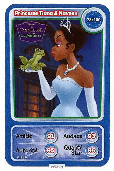 Cartes Disney Auchan (2010) - Princesse Tiana & Naveen