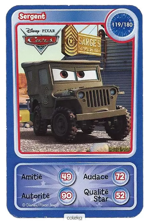 Cartes Disney Auchan (2010) - Sergent