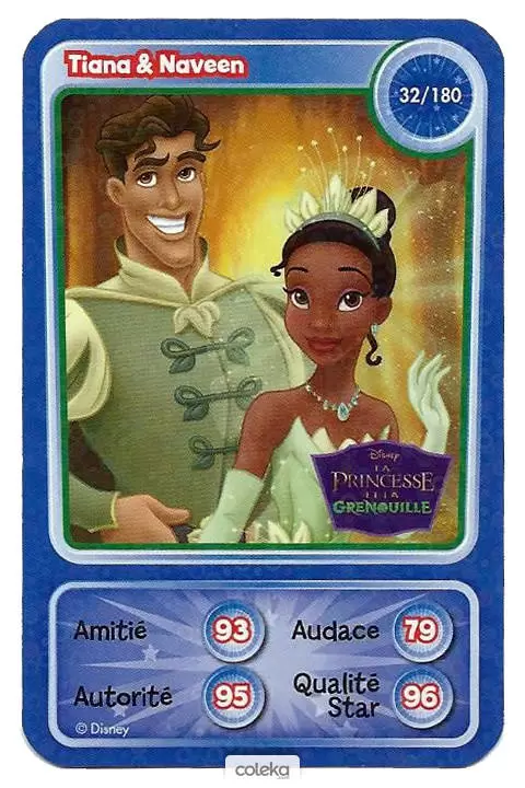 Cartes Disney Auchan (2010) - Tiana & Naveen