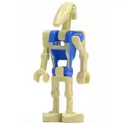 Battle Droid pilot, Blue Torso with Tan Print and one Straight Arm