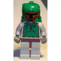 Boba Fett with Stone Gray Colors and Dark Red Helmet Markings