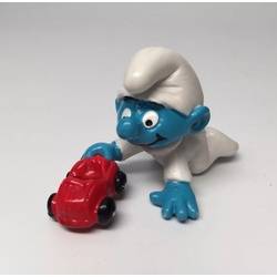 Baby And Car Smurfs Figures Schleich Action Figure 215