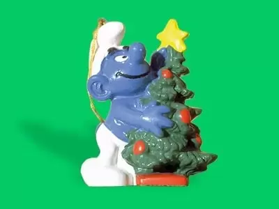 Figurines Schtroumpfs Schleich - Sapin de Noël