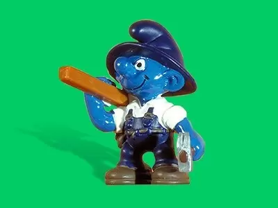 Figurines Schtroumpfs Schleich - Schtroumpf charpentier