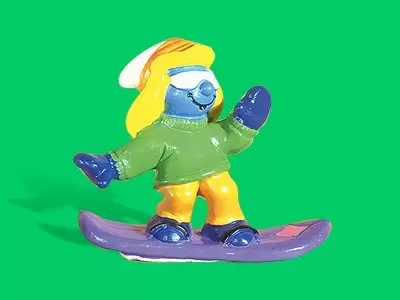 Figurines Schtroumpfs Schleich - Schtroumpfette snowboarder