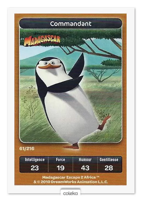 Cartes Carrefour Dreamworks (2010) - Commandant