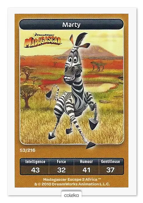 Cartes Carrefour Dreamworks (2010) - Marty