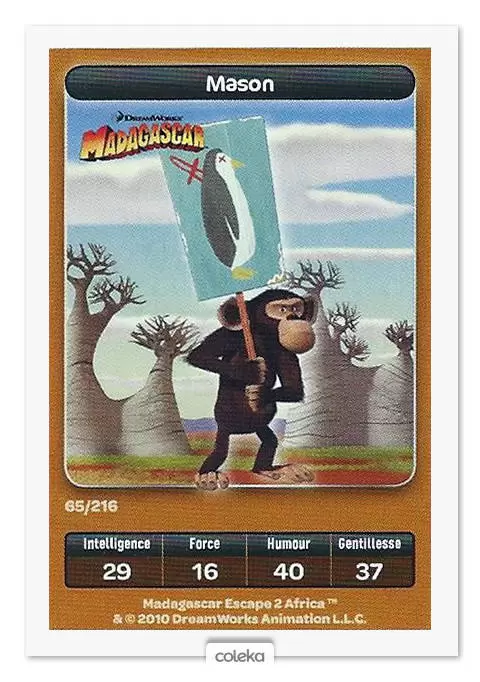 Cartes Carrefour Dreamworks (2010) - Mason