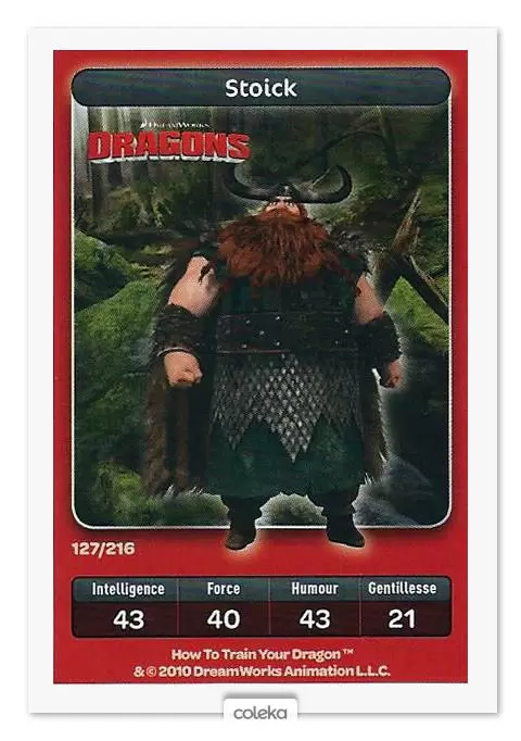Cartes Carrefour Dreamworks (2010) - Stoick