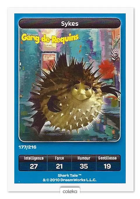 Cartes Carrefour Dreamworks (2010) - Sykes