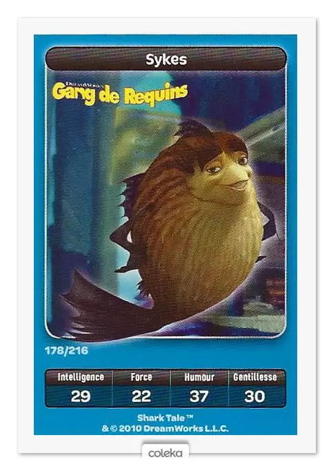 Cartes Carrefour Dreamworks (2010) - Sykes