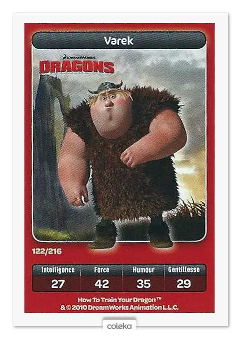 Cartes Carrefour Dreamworks (2010) - Varek