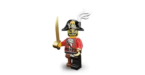 Serie 8 Figur 15 Pirate Captain Piratenkapitän M8 F15 LEGO Minifiguren 8833 