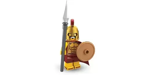 Series 2 CMF Spartan Warrior Genuine Minifigure & Plate Lego