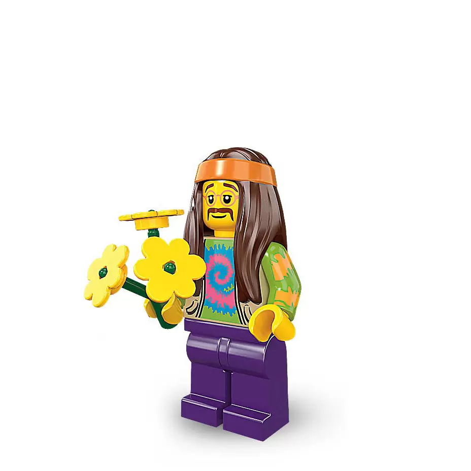 Stand & Free Gift! col07-11 inc NEW Lego CMF Series 7 Hippie 