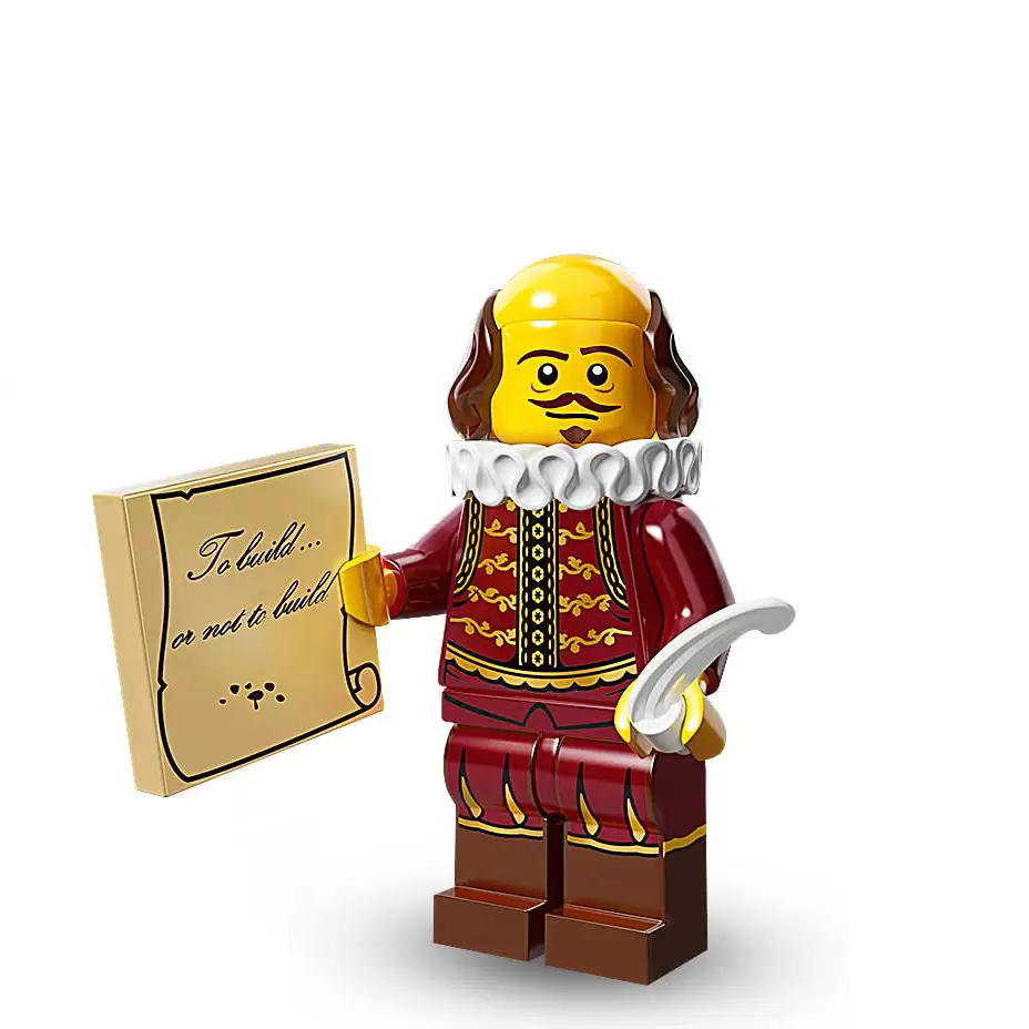 GENUINE LEGO WILLIAM SHAKESPEARE MINIFIGURE HEAD STATUE BUST PARTS X1 BARD 