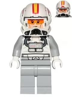 Minifigurines LEGO Star Wars - Clone Pilot, Helmet with Yellow and Red Markings