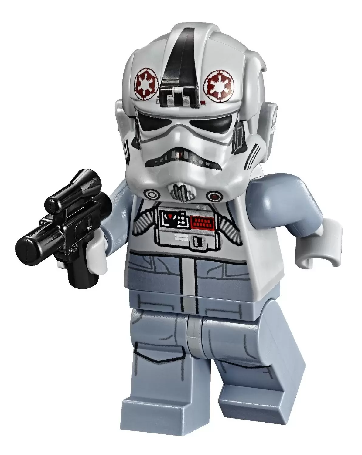 Minifigurines LEGO Star Wars - AT-AT Driver - Dark Red Imperial Logo, Grimacing