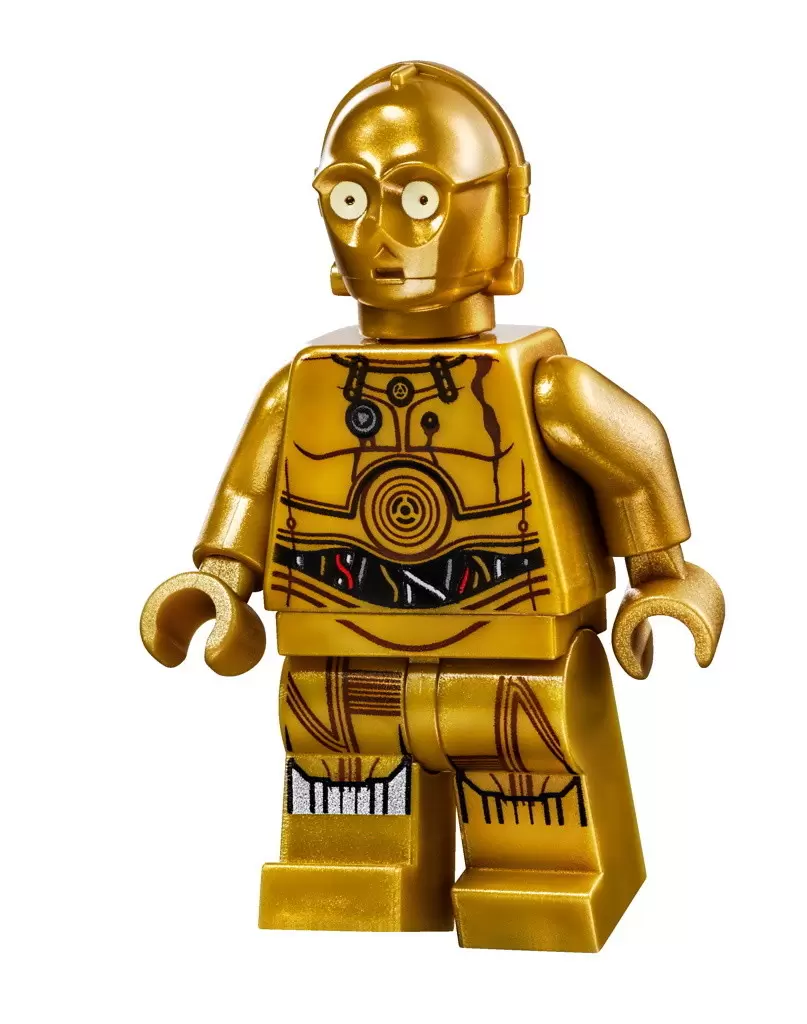 Minifigurines LEGO Star Wars - C-3PO Decorated Legs, Robot Limiter (75059)