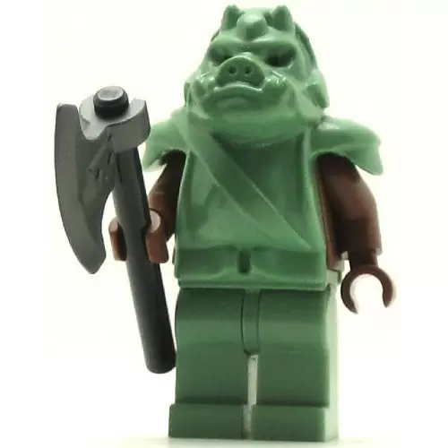 LEGO Star Wars Minifigs - Gamorrean Guard with sand green hips, reddish brown arms