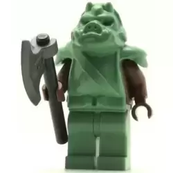 Gamorrean Guard with sand green hips, reddish brown arms