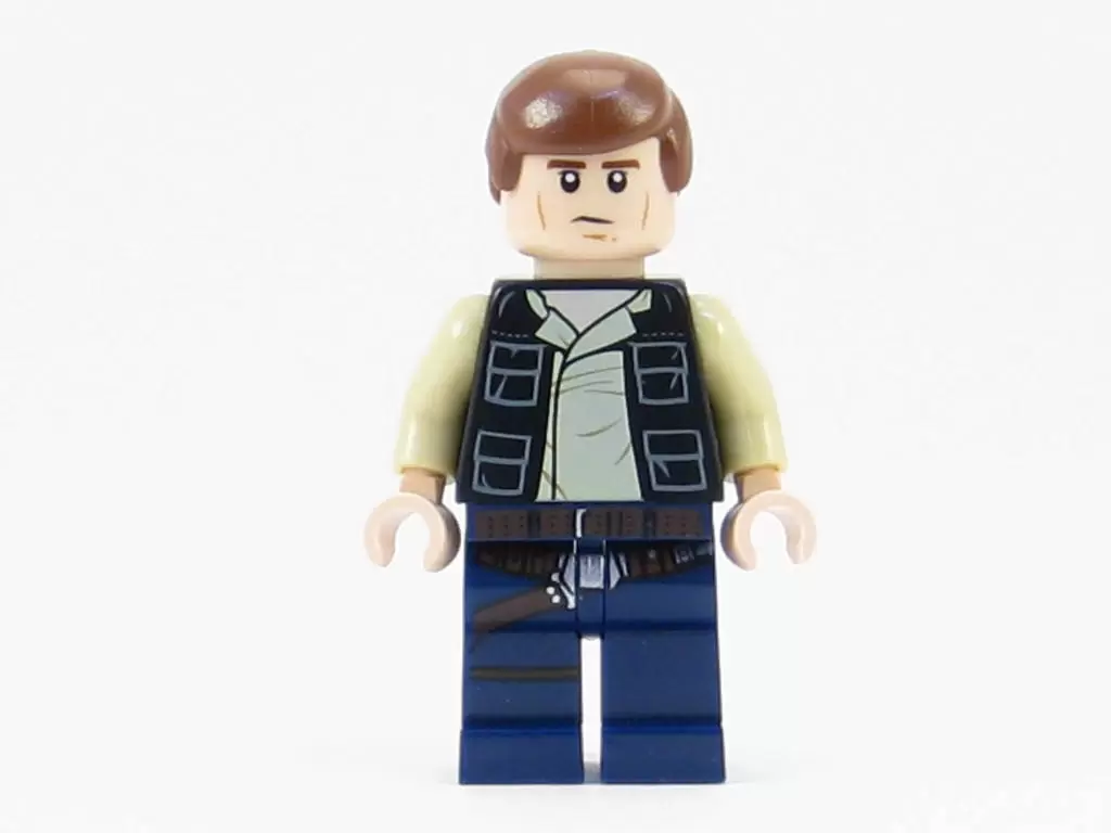 LEGO Star Wars Minifigs - Han Solo, Dark Blue Legs, Vest with Pockets