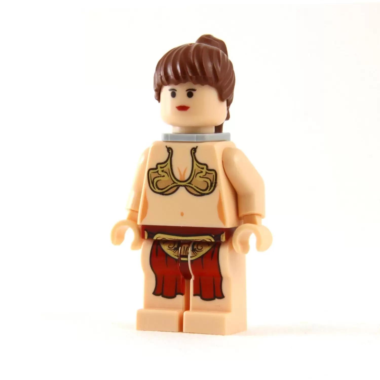 Minifigurines LEGO Star Wars - Princess Leia (Jabba Slave with Neck Bracket with Back Stud, Light Flesh)