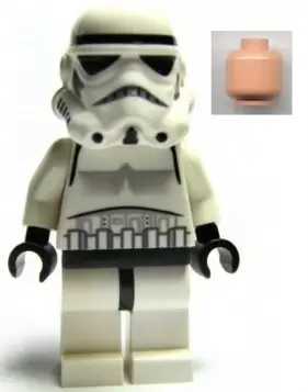 LEGO Star Wars Minifigs - Stormtrooper  (Light Flesh Head, Dotted Mouth Pattern)