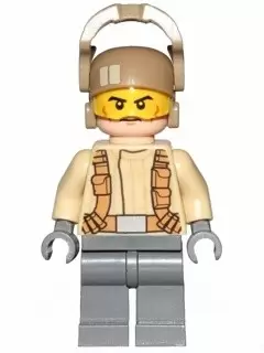 LEGO Star Wars Minifigs - Resistance Trooper - Tan Jacket, Frown, Cheek Lines
