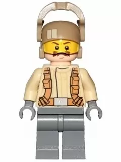 LEGO Star Wars Minifigs - Resistance Trooper - Tan Jacket, Moustache