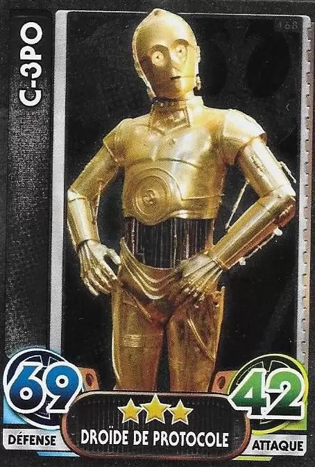 Force Attax : Le réveil de la Force - Carte brillante : C-3PO