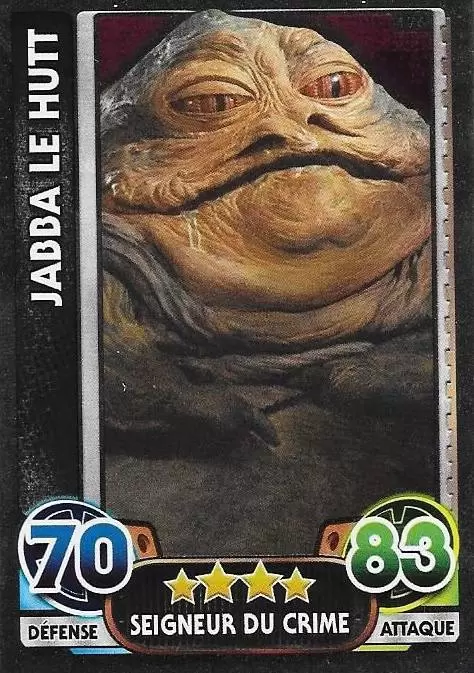 Force Attax : Le réveil de la Force - Carte brillante : Jabba Le Hutt