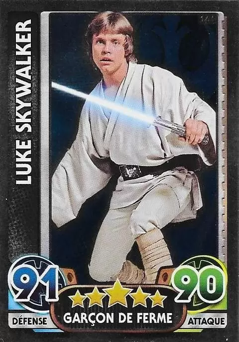 Force Attax : Le réveil de la Force - Carte brillante : Luke Skywalker