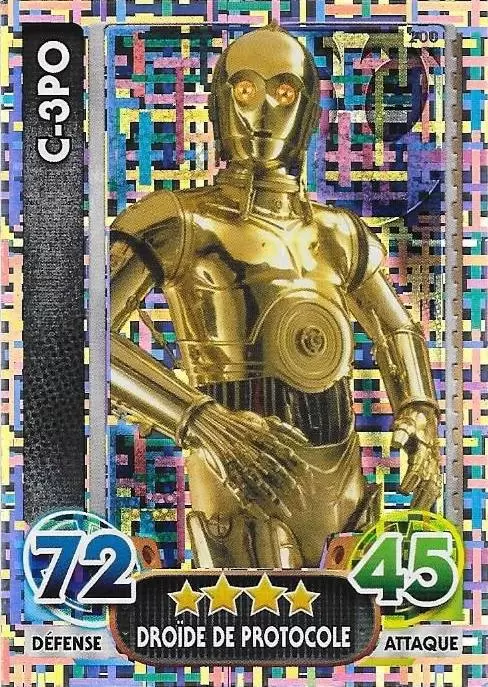 Force Attax : Le réveil de la Force - Carte Holographique : C-3PO