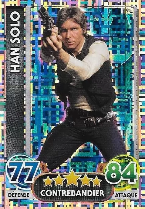 Force Attax : Le réveil de la Force - Carte Holographique : Han Solo