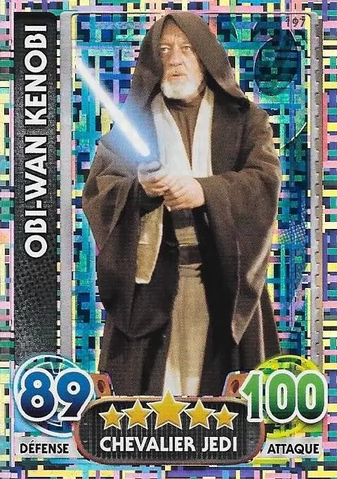 Force Attax : Le réveil de la Force - Carte Holographique : Obi-Wan Kenobi