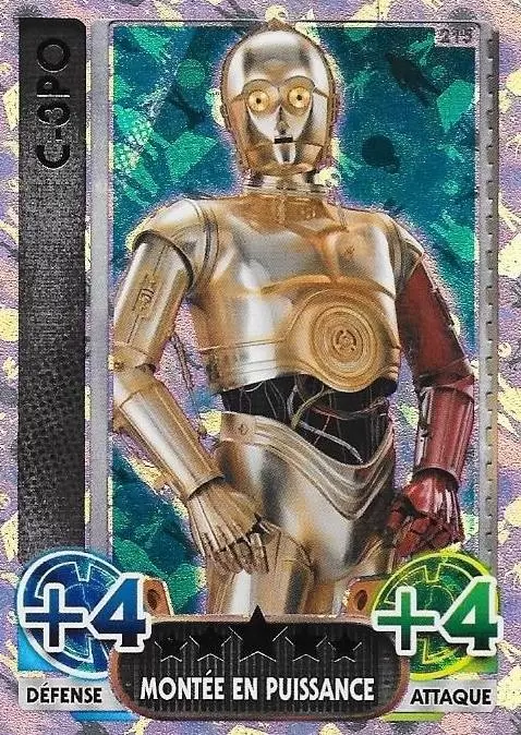 Force Attax : Le réveil de la Force - Carte Holographique SW : C-3PO