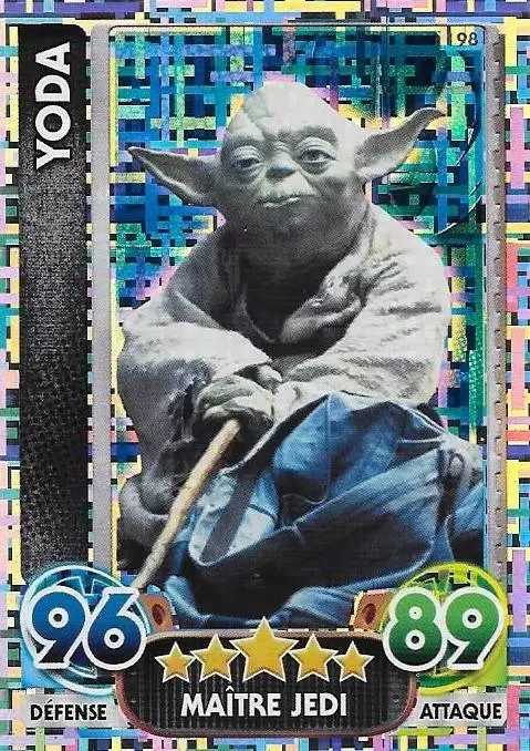 Force Attax : Le réveil de la Force - Carte Holographique : Yoda
