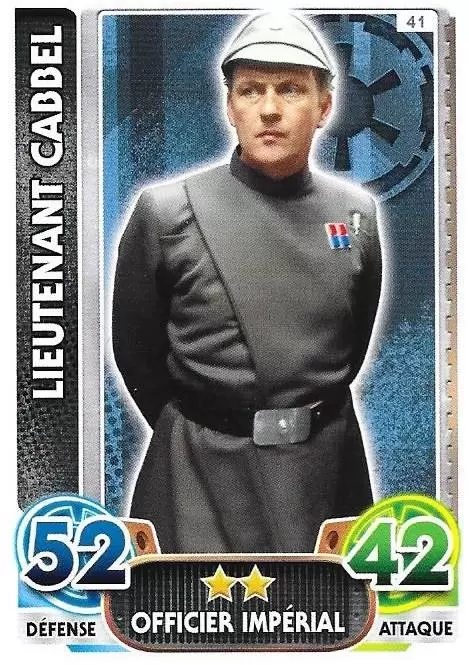 Force Attax : Le réveil de la Force - Lieutenant Cabbel
