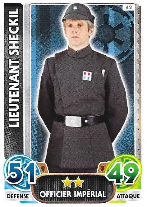 Force Attax : Le réveil de la Force - Lieutenant Sheckil