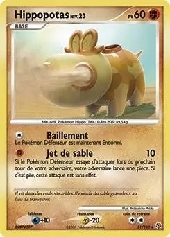 Pokémon Série Diamant et Perle - Hippopotas