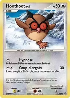Pokémon Série Diamant et Perle - Hoothoot