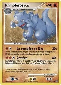 Pokémon Série Diamant et Perle - Rhinoféros