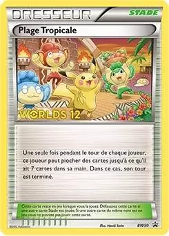 Cartes Promo Black Star Noir et Blanc - Plage Tropicale