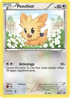 Cartes Promo Black Star Noir et Blanc - Ponchiot