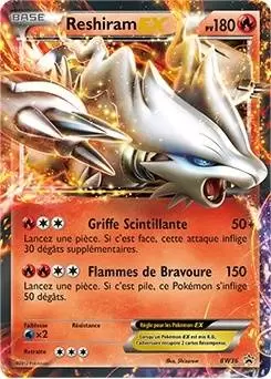 Cartes Promo Black Star Noir et Blanc - Reshiram EX