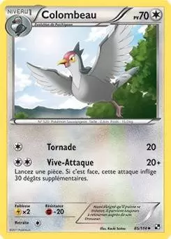 Pokémon Série Noir et Blanc - Colombeau