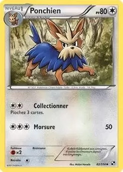 Pokémon Série Noir et Blanc - Ponchien