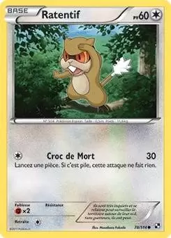 Pokémon Série Noir et Blanc - Ratentif
